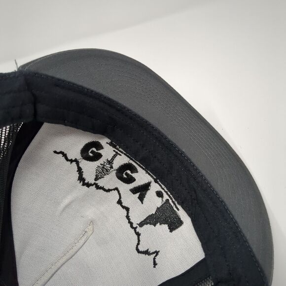 Elevate Idaho Snapback Mesh Back Trucker Hat Gray One Size Yupoong - Picture 7 of 8